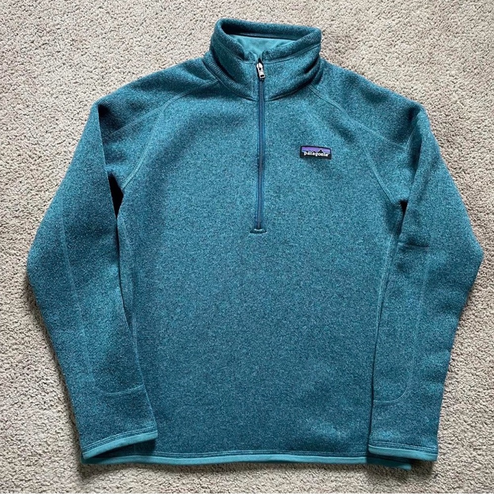 Patagonia Women’s Teal Better Sweater 1/4-Zip Fleece